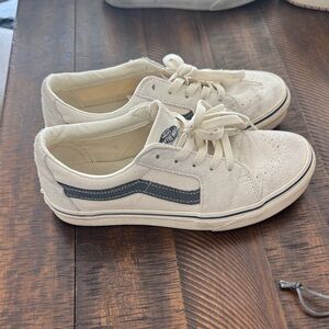 Vans Kids' Off-White and Black Sneakers